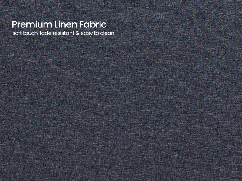 Chloe King Size Double Bed in Grey Color